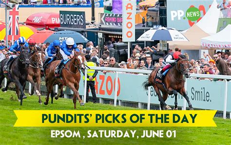 Horse racing tips: Epsom Derby Day – Saturday June 1 .